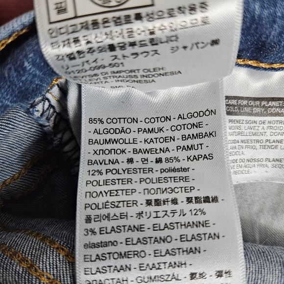 Levi’s 720 High Rise Super Skinny Women’s Jeans Size 29 Blue Stretch Denim Y2K - Picture 6 of 12